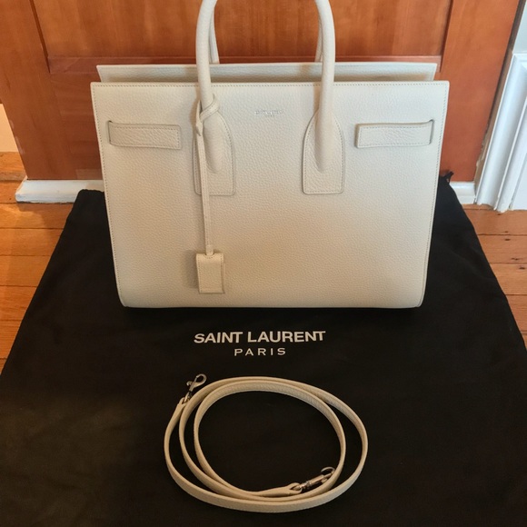 YSL Saint Laurent Small Sac De Jour Ivory Handbag - Picture 4 of 10